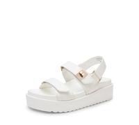 DREAM PAIRS Women's Sandals Comfortable Soft Platform Dress Shoes, Ladies Sandals Round Toe Casual Flatform Summer Sandals with Adjustable Straps,Size 6.5,White,DWUMPS2501