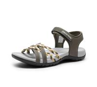 DREAM PAIRS Women's Sandals Light Weight Hiking Sandals for Women Comfortable Athletic Quick-Drying Walking Hiking Water Sandals,Size 6,Khaki,DWUMST2504