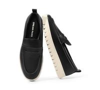 DREAM PAIRS Womens Slip on Fashion Wokr Dress Loafers,Size 6.5,Black-Pu,DWUMLS2507