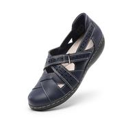 DREAM PAIRS Womens Slip on Fashion Wokr Dress Loafers,Size 6,Navy,DWUMLS2508