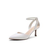DREAM PAIRS Women's Stiletto Kitten Heel Pumps | Elegance That Breath, 3 heel, High heel, Latex insole, Ankle strap, Non-slip sole, Pointed toe, The Go-To Heels