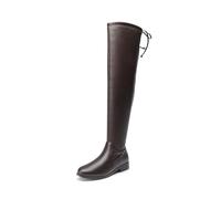 DREAM PAIRS Women's Thigh High Low Block Heel Boots | Comfortable Casual Fashion Over the Knee Boots for Daily Walking Vacation