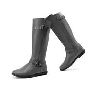 DREAM PAIRS Women's Trace Faux Fur-Lined Knee High Winter Boots,Size 10,Grey,Trace