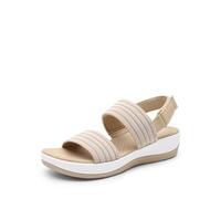 DREAM PAIRS Women's Walking Sandals Lightweight Soft,Size 5.5,Beige