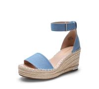 DREAM PAIRS Women's Wedge Platform Summer Sandals | wedge sandals,open toe espadrilles sandals,comfortable dressy ankle strap,suitable for work and beach