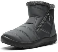DREAM PAIRS Women's Winter Snow Boots Warm Waterproof Grey 37