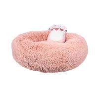 Dream Paws Anxiety Reducing Plush Bed - Pink - with Plush Big Toy