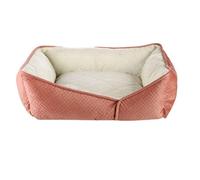 Dream Paws Geometric Shape Dog Bed Coral (L)