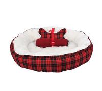 Dream Paws Pet Check Bed Blanket & Toy