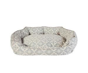 Dream Paws Scalloped Pet Bed Grey for Dogs - Large