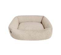 Dream Paws Teddy Boucle Pet Bed - Almond White - Small