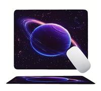 Dream Planet Mouse Mat 22 x 24 cm Ultra Thin, with Stitched Edges Office Mouse Pad, Non-Slip Rubber Base, Waterproof & Washable, Home Desk Accessories, Aesthetic with Design Mousepad 240x200mm s0z-59