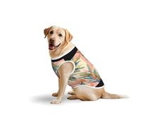 Dream Plant Dog Pure Cotton Tshirts for Medium & Large Dogs,Breathable Stretchy Tank Top Sleeveless Vest Tee Shirt