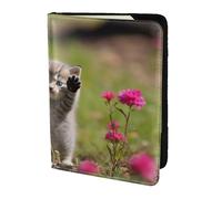 dream plant Travel Passport Holder Cover Wallet Leather Case Travel Essentials Luggage Accessories, Cute Kittens In The Grass, One Size, Contemporary
