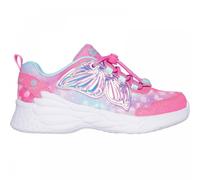 Skechers Girls Dream Racer Lighted Butterfly Wings Trainer, Pink, Size 2 Older Pink