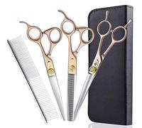 Dream Reach 7 in Pro Pet Grooming Scissors Kit(Straight、Curved、Thinning)
