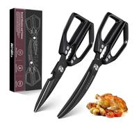 Dream Reach Kitchen Scissors Set Black, Sharp Meat Scissors