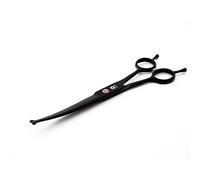 Dream Reach Professional Dog 7.0 Inches Grooming Kit - Cutting Curved Scissors, Thinning Shears, Comb, Hair Trimming Set for Dogs and Cats (Upwrap Cutting)