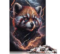 Dream Red Panda Puzzles 1000 Piece Jigsaw Puzzle for Adults Impossible Jigsaw Puzzles Wood Toys Jigsaw Challenging Game 1000pcs (75x50cm)