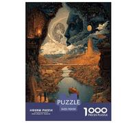 Dream River Valley Jigsaw Puzzles Great Gift for Adults 1000 Pieces Fun Challenging Home Decors The Celestial Shadow Jigsaw Puzzle for Women Men Adult 70x50cm/1000pcs