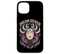 Dream Seeker Moon Magic Stars Mystic Woman Feathers Case for iPhone 13