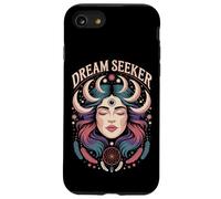 Dream Seeker Moon Magic Stars Mystic Woman Feathers Case for iPhone SE (2020) / 7 / 8