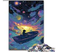 Dream Ship 1000 Piece Jigsaw Puzzles for Adults Gifts, Toys Educational Games Stress Relieving Wishlist with Santa Claus (26x38cm)