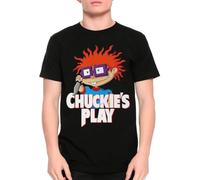 Dream Shirts Chuckie's Play Funny T-Shirt, Child's Play Chucky Cartoon Tee(XX-Large)