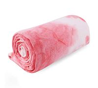 DREAM SLIM Hot Non Slip Grip Foldable Skidless Yoga Towel, 24in x 72in, Multicolor - Pink