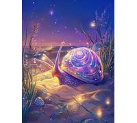 Dream Snails Diamond Art, 5D Diamond Painting Kits Adults, Crystal Art Mosaic Kits for Beginner, DIY Crafts for Adults 35x50cm, Gem Cross Canvas Kit Home Wall Decor, Lady Festival Gifts Z0-825