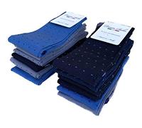 DREAM SOCKS 6 Pairs Long Socks for Men in Cotton Scotland Thread Stretch Long Socks Very Light Made in Italy Made in Italy - - 6-8