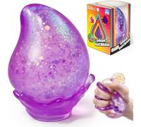 Dream Squishy Drop Squishy Stress Ball,Water Drop Fidget Stress Ball,Ice Squishys Stress Cube-Drop Malt Sugar Balls Sensory for Relief Anxiety (Purple)