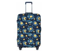 Dream Starry Sky Print Travel Luggage Covers, Washable Suitcase Covers Protector for Luggage 18-32 Inch High Elasticity, Black, X-Large