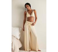 Dream State Lounge Trousers by Intimately at Free People in Heather Yellow, Size: Small - female