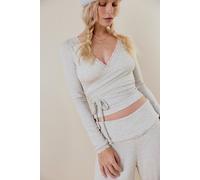 Dream State Ribbed Set by Intimately at Free People in Light Grey Heather, Size: XL - female