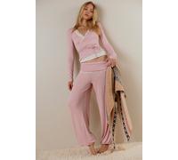 Dream State Ribbed Set by Intimately at Free People in Pink Lotus, Size: XS - female