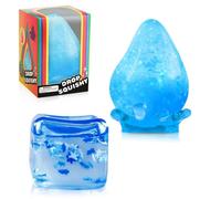 Dream Stress Drop Silicone Squishy Stress Balls for Adultss, Blue Water Drop and Translucent Cube Squishy Toys, Sensory Fidget Toys for Anxiety Relief, Squeeze Sensory Balls, Gifts for Play