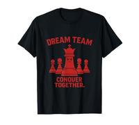 Dream Team Conquer Together Chess King Design T-Shirt