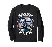 Dream Team Est. 1776 Lincoln Washington Patriotic Long Sleeve T-Shirt
