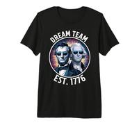 Dream Team Est. 1776 Lincoln Washington Patriotic Premium T-Shirt