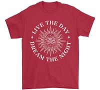 Dream The Night Moons Sleeping Mens T-Shirt 100% Cotton Red 5XL
