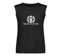 Dream Theater Logo Sleeveless T-Shirt Man's Fashion Cotton Black Vest Tank Clothes L
