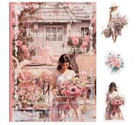 Dream Theme Sticker Scrapbooking Supplies for Junk Journal, 20 Sheets PET Stickers(TZ-001-007)