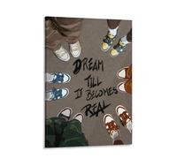 Dream Till It Becomes Real Poster Printable Wall Decor, Fashion Art Room Decor Frame 12x18inch(30x45cm)