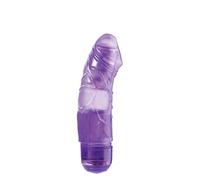 Dream Toys 6-Inch Purple Jelly Joy 10 Rhythms Vibrating Dildo