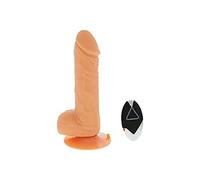 Dream Toys 7-Inch Flesh Purfect Silicone Deluxe Remote Vibe Dong