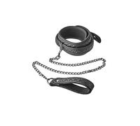 Dream Toys Blaze Collar Leash Diamond Black One Size