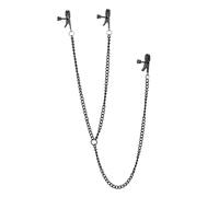 Dream Toys Blaze Deluxe Nipple & Clit Clamps Black One Size