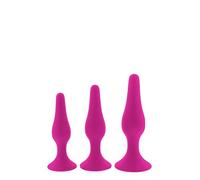 Dream Toys Flirts Curved Anal Training Kit Pink One Size