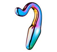 Dream Toys Glamour Glass Sl nal Tail Plug Multicolor 10.5 cm